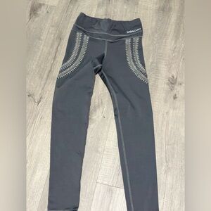 Gray detailed tights one size fits all